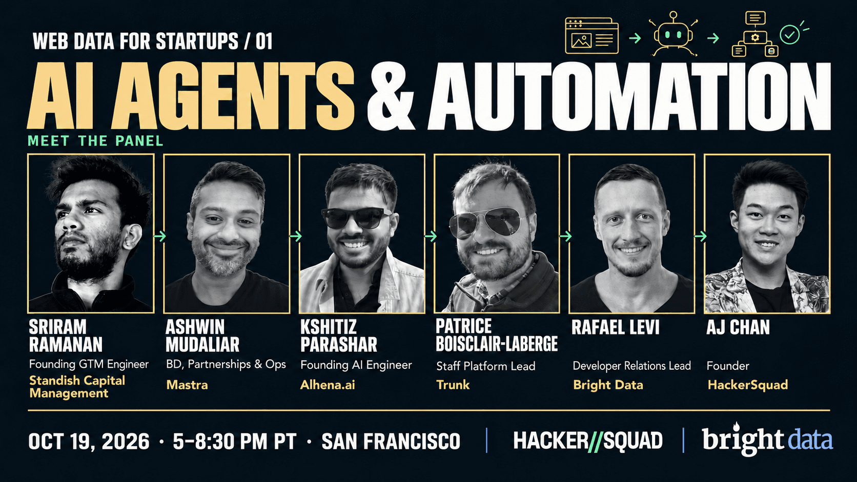 Web Data for Startups #01 — AI Agents & Automation event banner